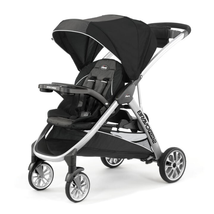BravoFor2 Standing/Sitting Double Stroller - Iron